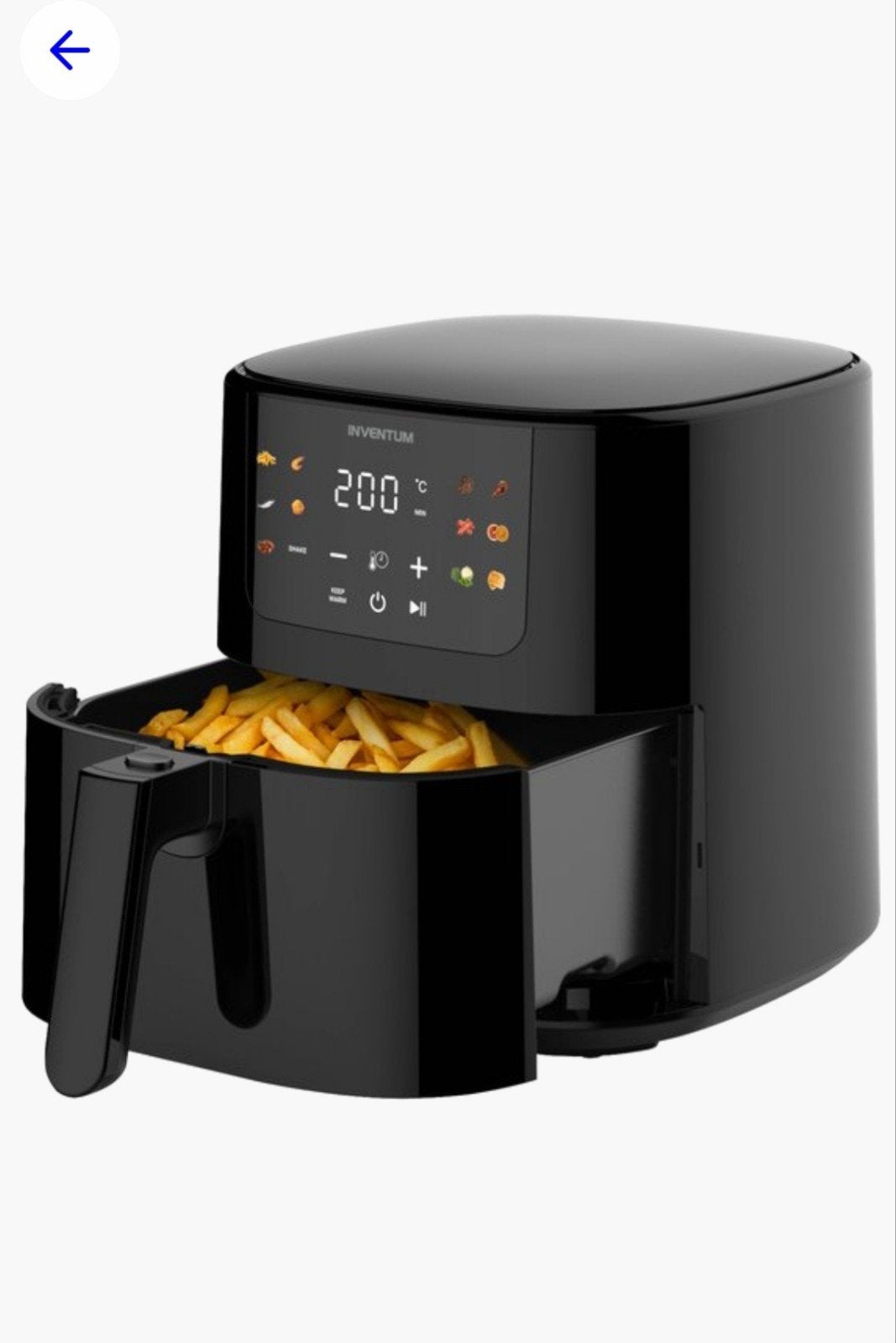 Inventum Airfryer XL GF501HLDB - Nieuw in doos, Ophalen of Verzenden, Nieuw, Airfryer XL, 1500 gram of meer
