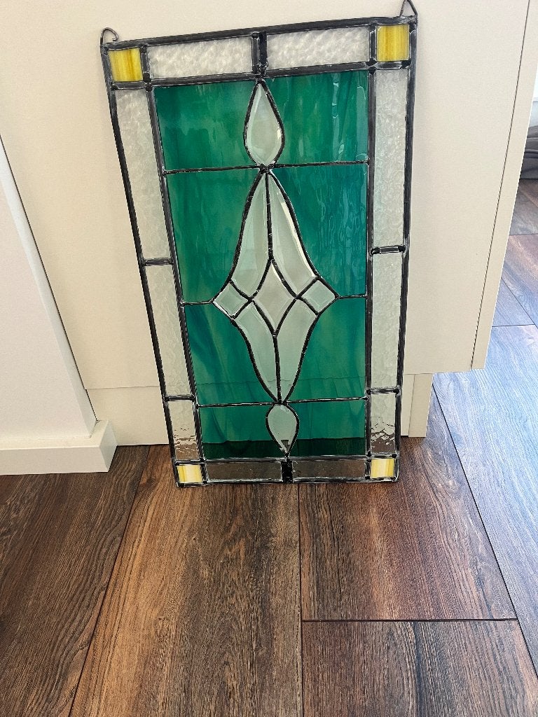 Glas en loodraam, Ophalen, Minder dan 80 cm, Zo goed als nieuw, Glasplaat