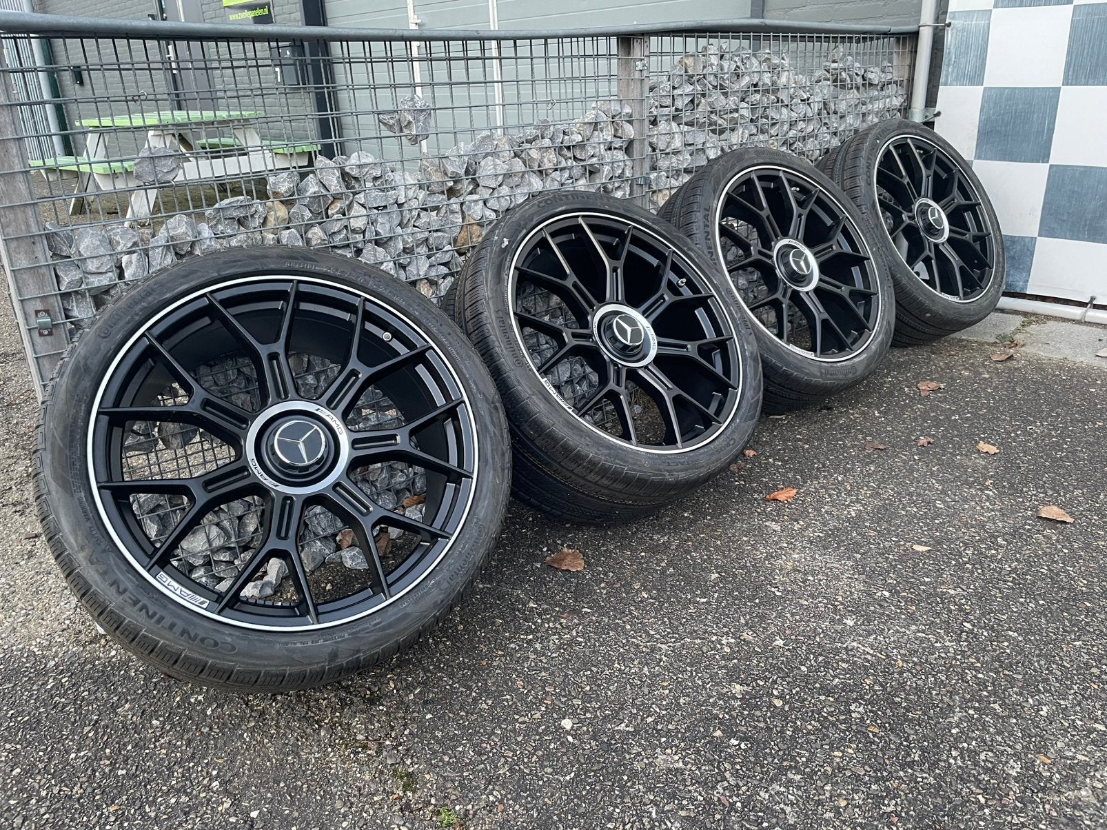 21” Mercedes AMG GLC velgen E- klasse W214 E53 + continental, Auto-onderdelen, Banden en Velgen, Banden en Velgen, Nieuw, Zomerbanden