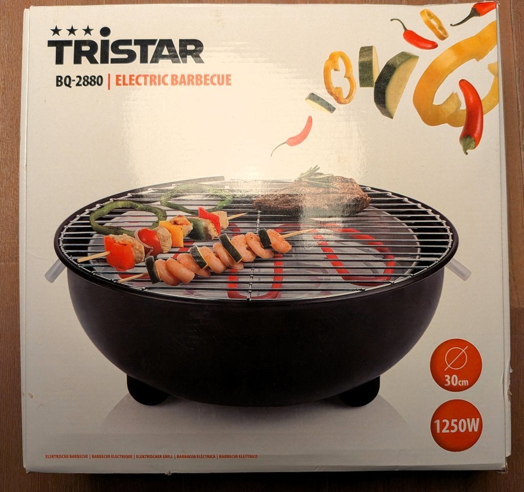 Elektrische barbeque nieuw in doos, Ophalen of Verzenden, Nieuw, Tristar