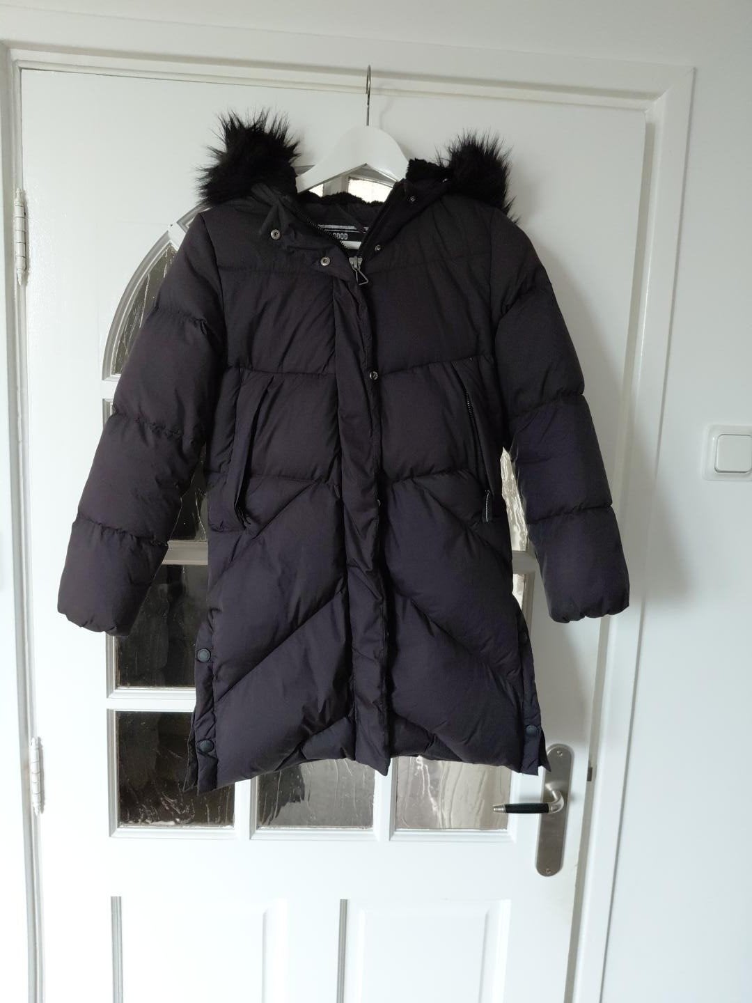 C&A meisjes winterjas zwart – maat 146 – z.g.a.n., C&A, Meisje, Ophalen of Verzenden, Zo goed als nieuw