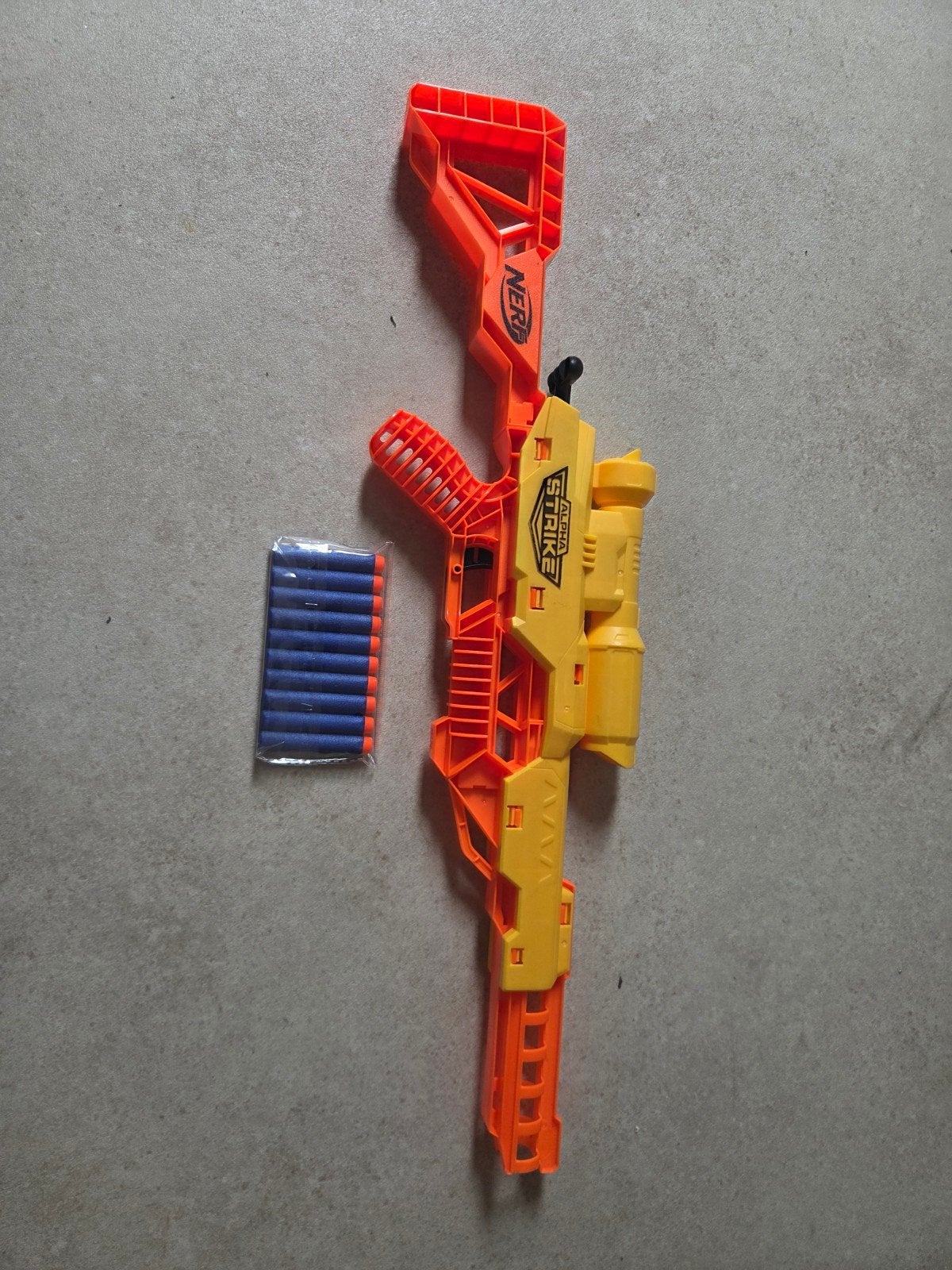 Nerf Alpha Strike Cobra RC-6 Blaster met pijltjes, Ophalen of Verzenden, Zo goed als nieuw, Jongen of Meisje