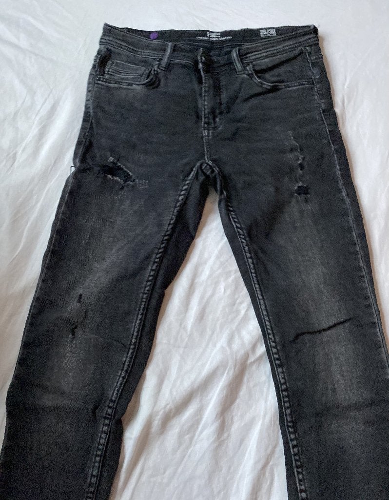 Donkergrijze jeans FSBN - Maat 29/30, W32 (confectie 46) of kleiner, Ophalen of Verzenden, Zo goed als nieuw, FSBN