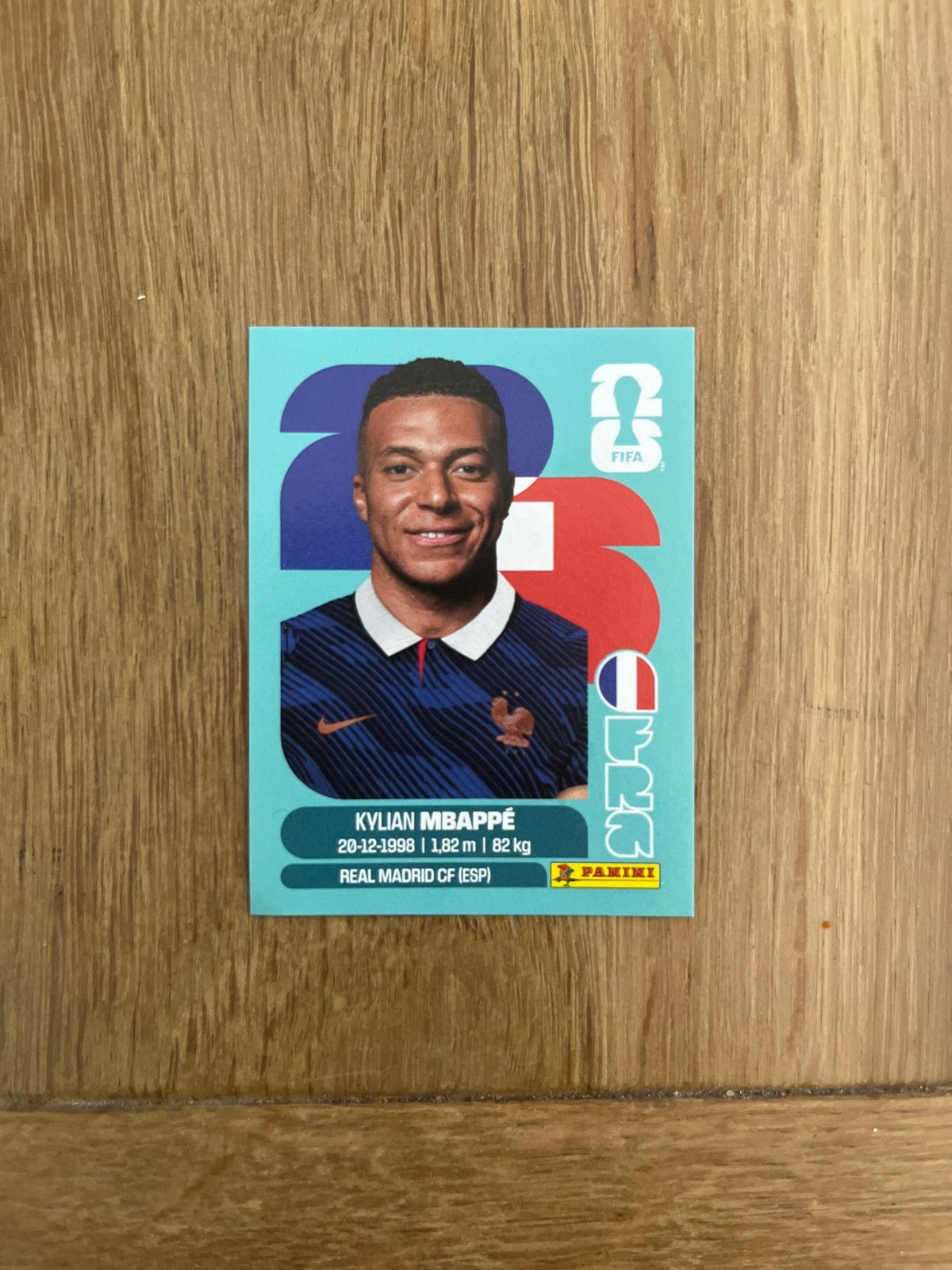 Mbappe Panini sticker WK 2026 - Real Madrid CF, Ophalen of Verzenden, Nieuw, Buitenlandse clubs, Poster, Plaatje of Sticker