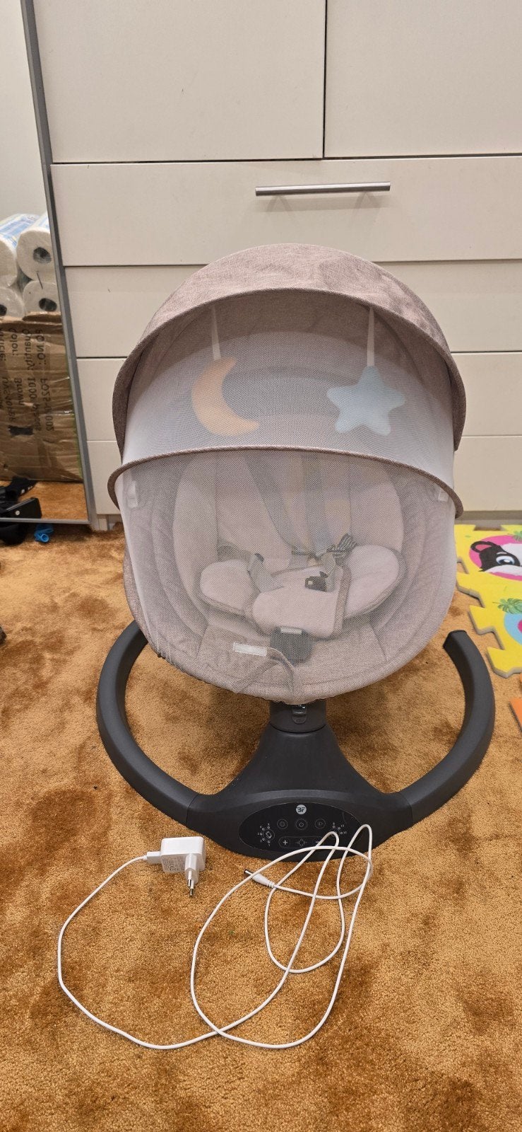 Baby schommelstoel met muziek en timer, Ophalen of Verzenden