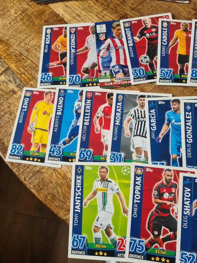 Voetbalplaatjes - Topps Match Attax Champions League, Ophalen of Verzenden, Gebruikt, Buitenlandse clubs, Poster, Plaatje of Sticker