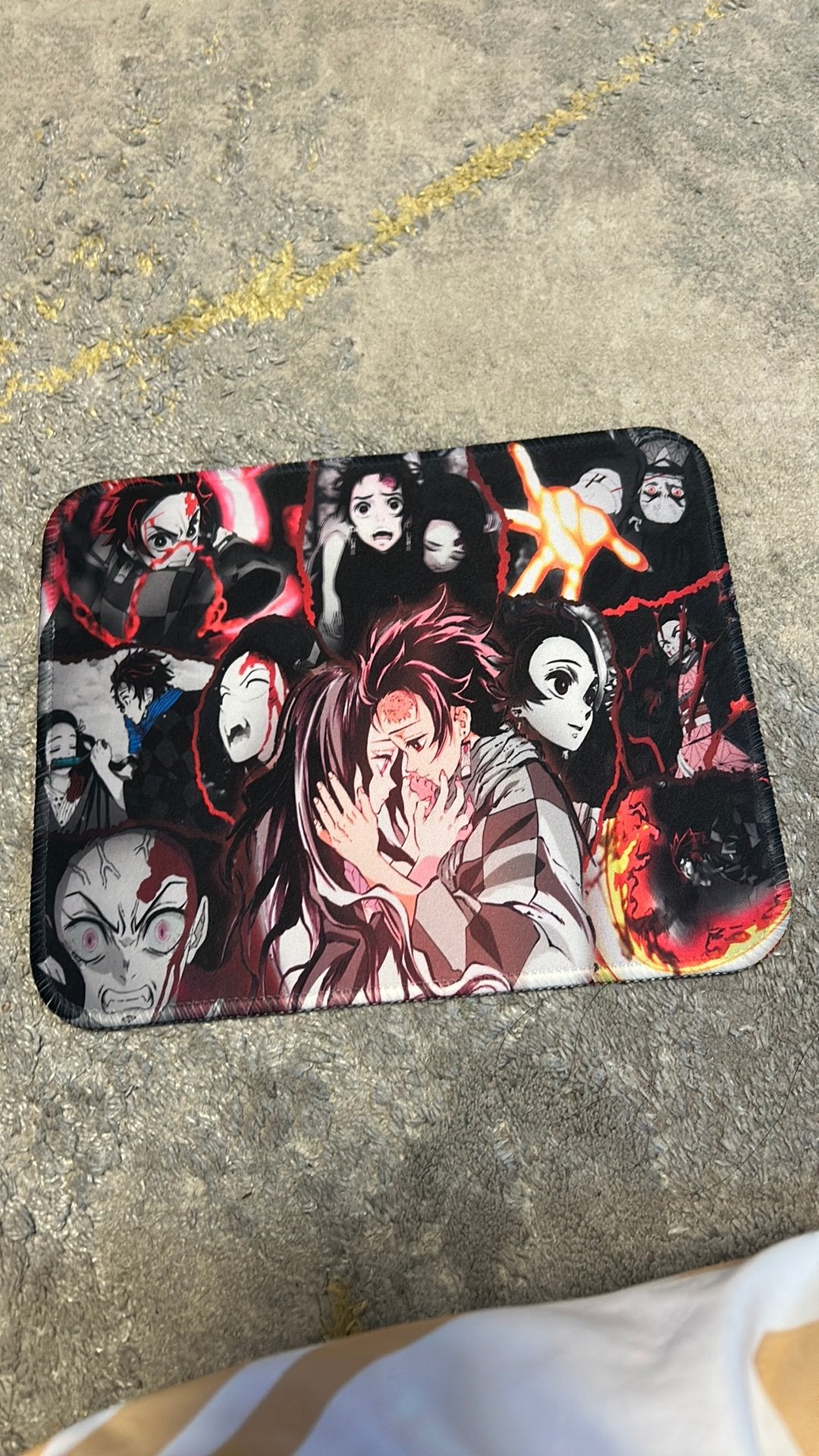 Tanjiro kamado en zenuko kamado mouse mat, Ophalen of Verzenden, Zo goed als nieuw