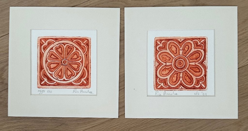 Etsen van Ria Annotee, Overige stijlen, Ophalen of Verzenden, Overige onderwerpen, Papier