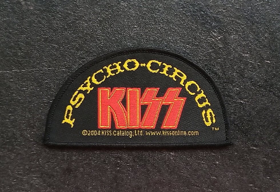 Kiss vrij zeldzame Psycho circus 2004 vintage patch 67, Ophalen of Verzenden, Nieuw, Kleding