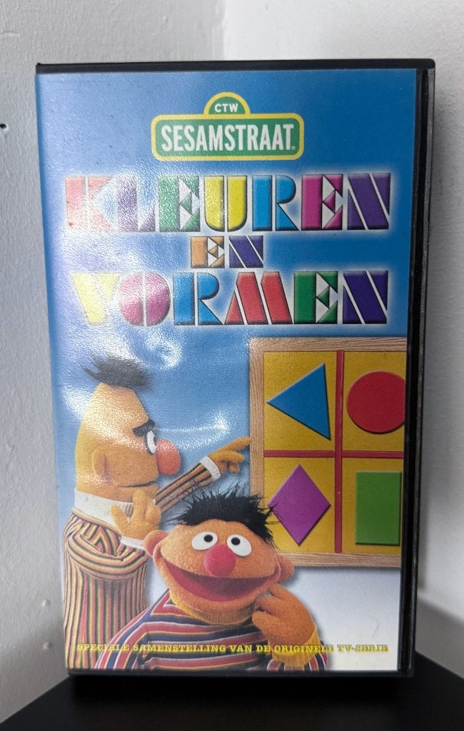 Sesamstraat | Kleuren & Vormen | VHS | Educatief, Gebruikt, Alle leeftijden, Kinderprogramma of -film, VHS