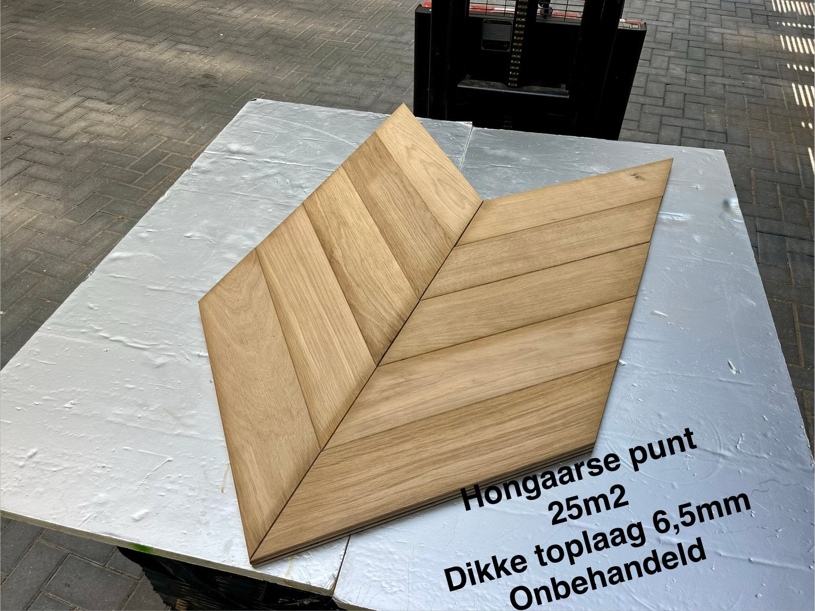 Eiken vloer, Doe-het-zelf en Verbouw, Vloerdelen en Plavuizen, Ophalen of Verzenden, Zo goed als nieuw, 10 m² of meer, 10 tot 30 cm