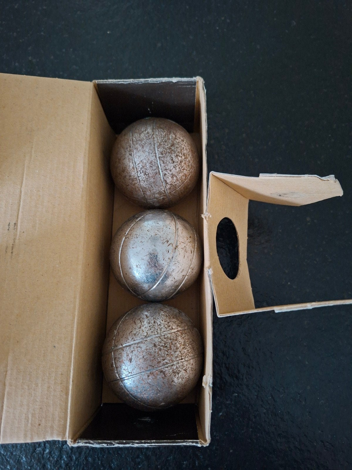 OKARO Petanque ballen set - 3 stuks, Ophalen, Gebruikt