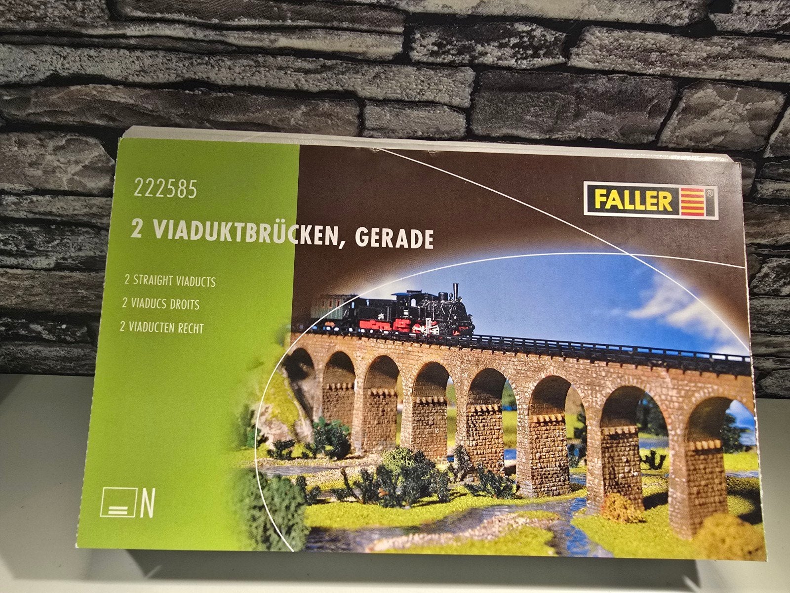 faller steenbrug met bogen N spoor modeltrein 1:160, Overige merken, Gelijkstroom of Wisselstroom, Brug, Tunnel of Gebouw, Nieuw