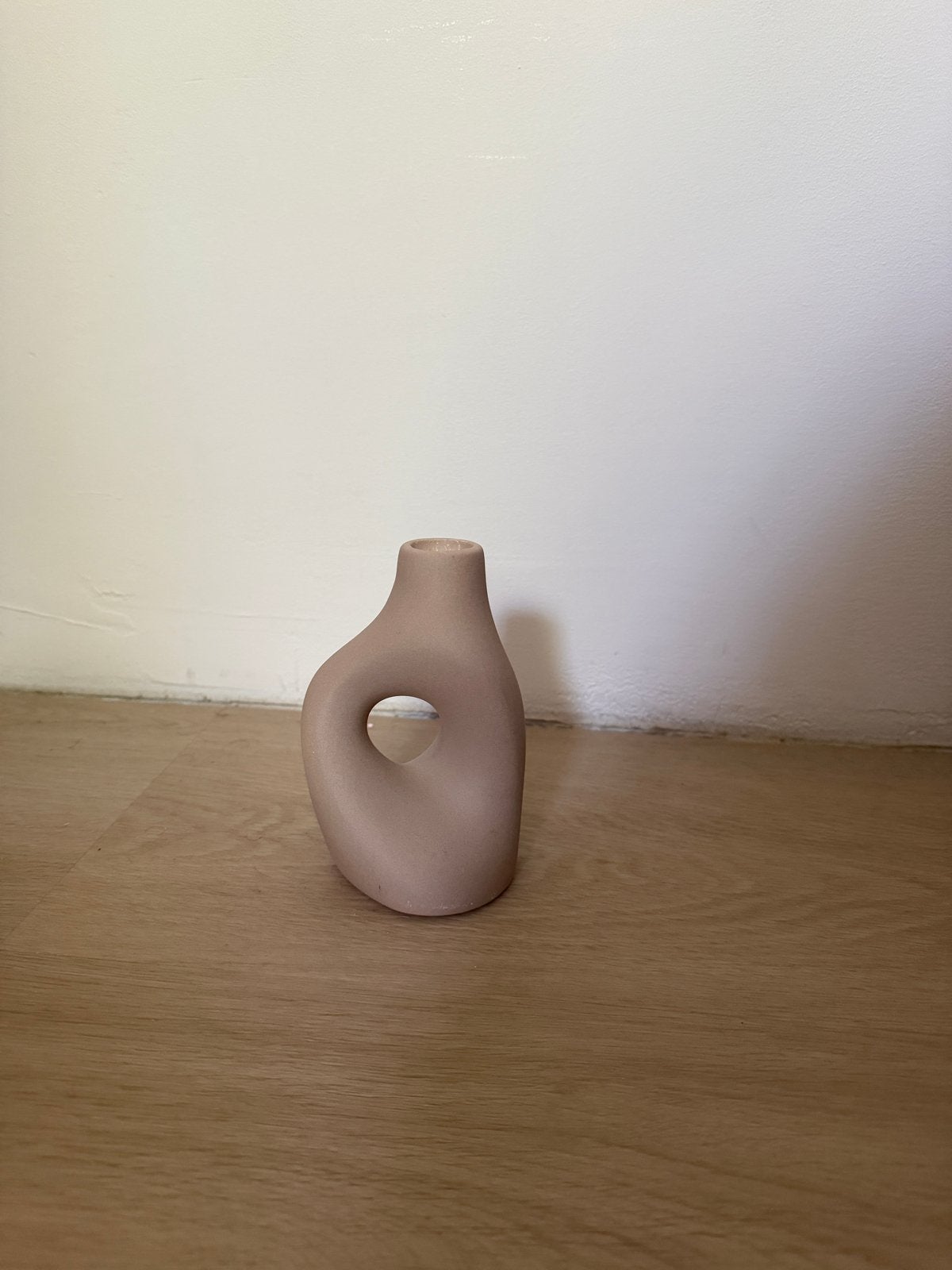 H&M HOME Kaarshouder / Kandelaar - Beige Keramiek, Ophalen, Zo goed als nieuw, Overige merken, Beige