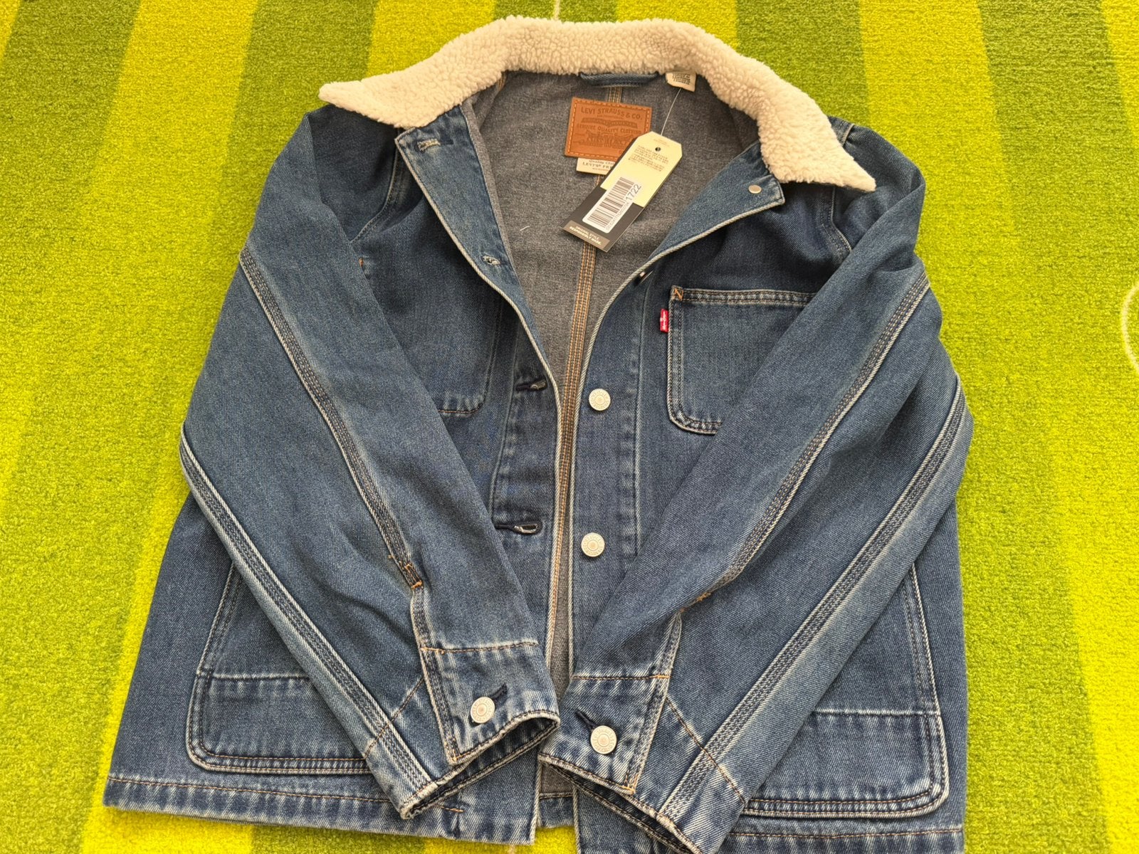 Levi’s spijkerjas met bontkraag maat S nieuw, Ophalen of Verzenden, Nieuw, Maat 36 (S), Blauw