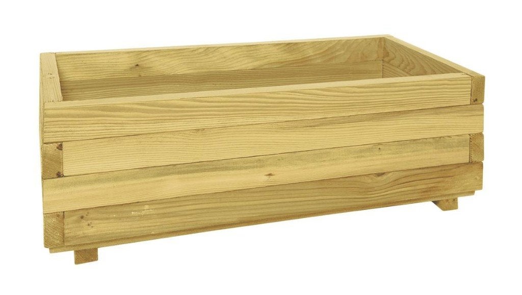 Bloembak rechthoek 32 x 92 x 42 cm (HxBxD), Tuin en Terras, Bloembakken en Plantenbakken, Nieuw, Hout, 30 tot 60 cm, 60 tot 100 cm