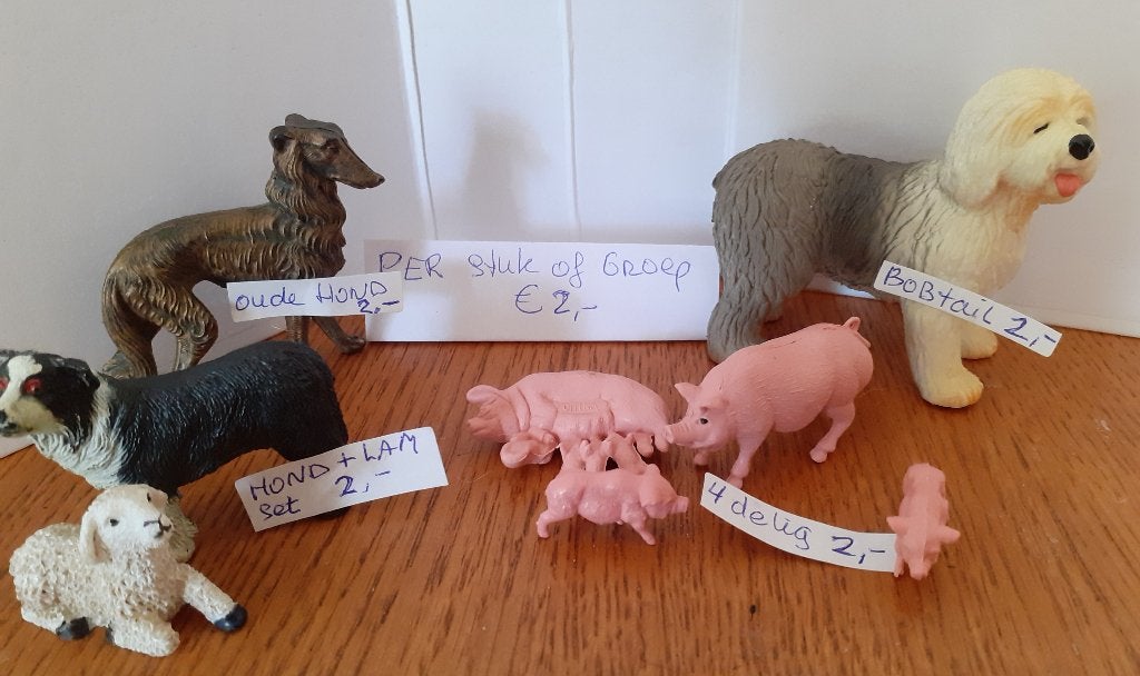 dieren per stuk of per set allemaal voor € 2,00, Ophalen of Verzenden, Zo goed als nieuw, Poppenhuis