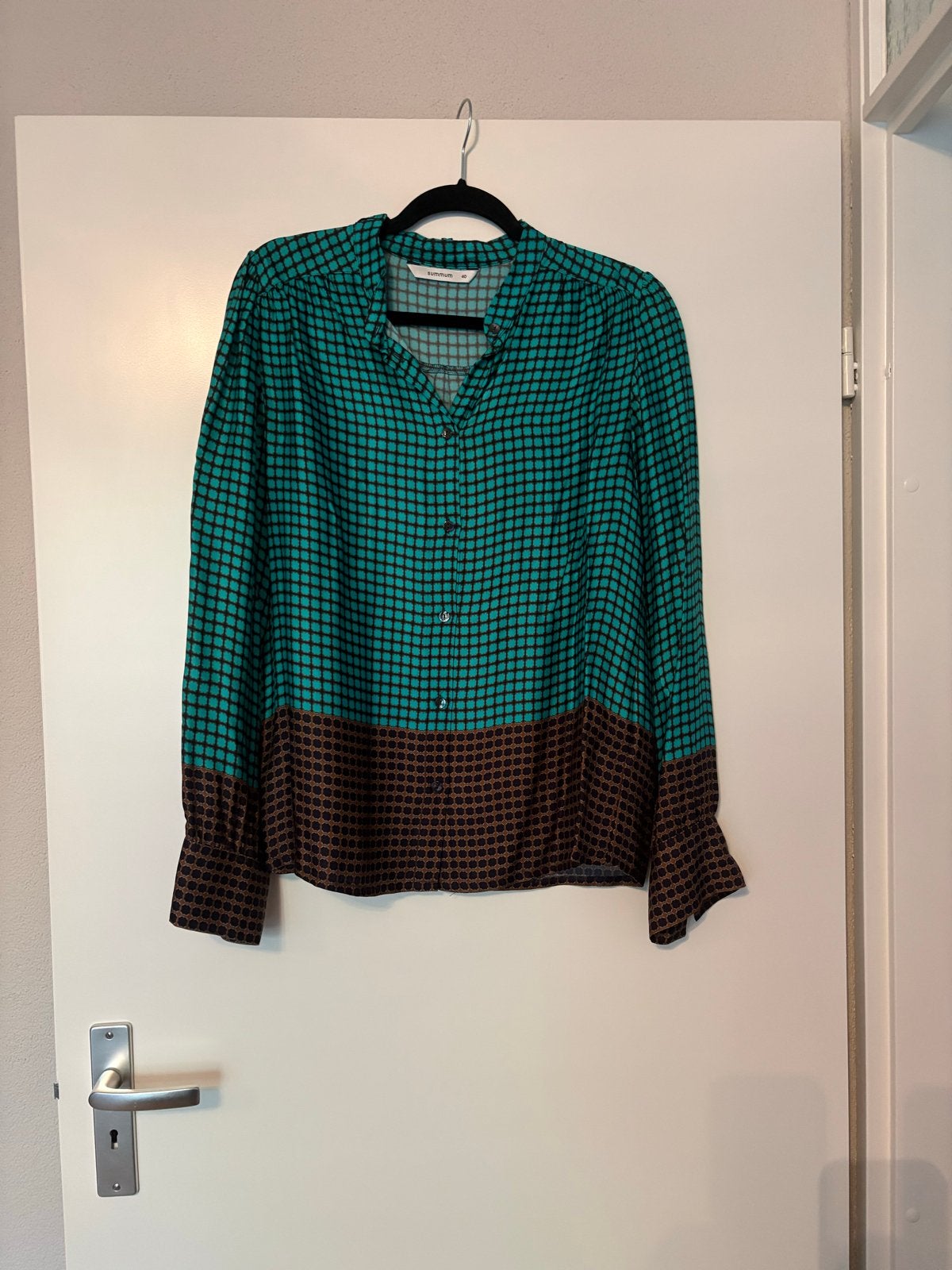 Summum blouse maat 40 met strikdetail, Kleding | Dames, Ophalen of Verzenden, Zo goed als nieuw, Maat 38/40 (M), Meerkleurig