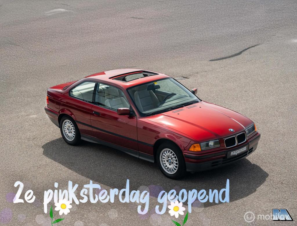 BMW 3-serie E36 Coupé 318iS l 1e eigenaresse l 28.143 KM, Auto's, Gebruikt, Beige, 4 cilinders, 4 stoelen