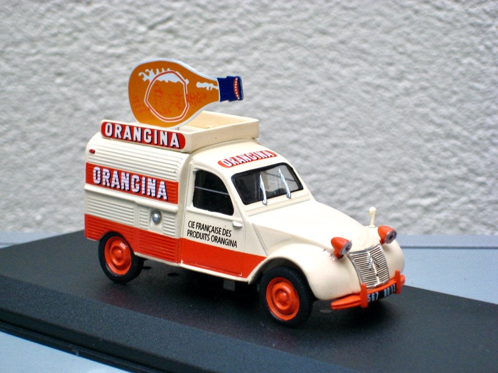 Citroen 2CV AZU 1956 Orangina Alta Utilitaires 1:43, Ophalen of Verzenden, Nieuw, Auto, Overige merken