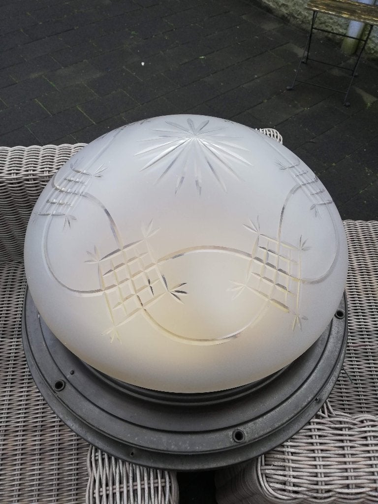 vintage Art Deco plafonnière, Antiek en Kunst, Antiek | Lampen, Ophalen