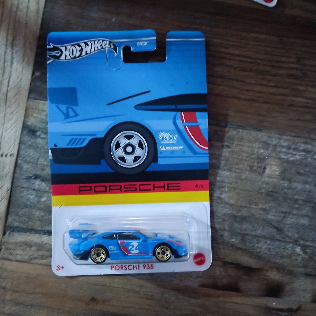 Hot Wheels Porsche Series Porsche 935 Blauw\, Ophalen of Verzenden, Nieuw, Auto