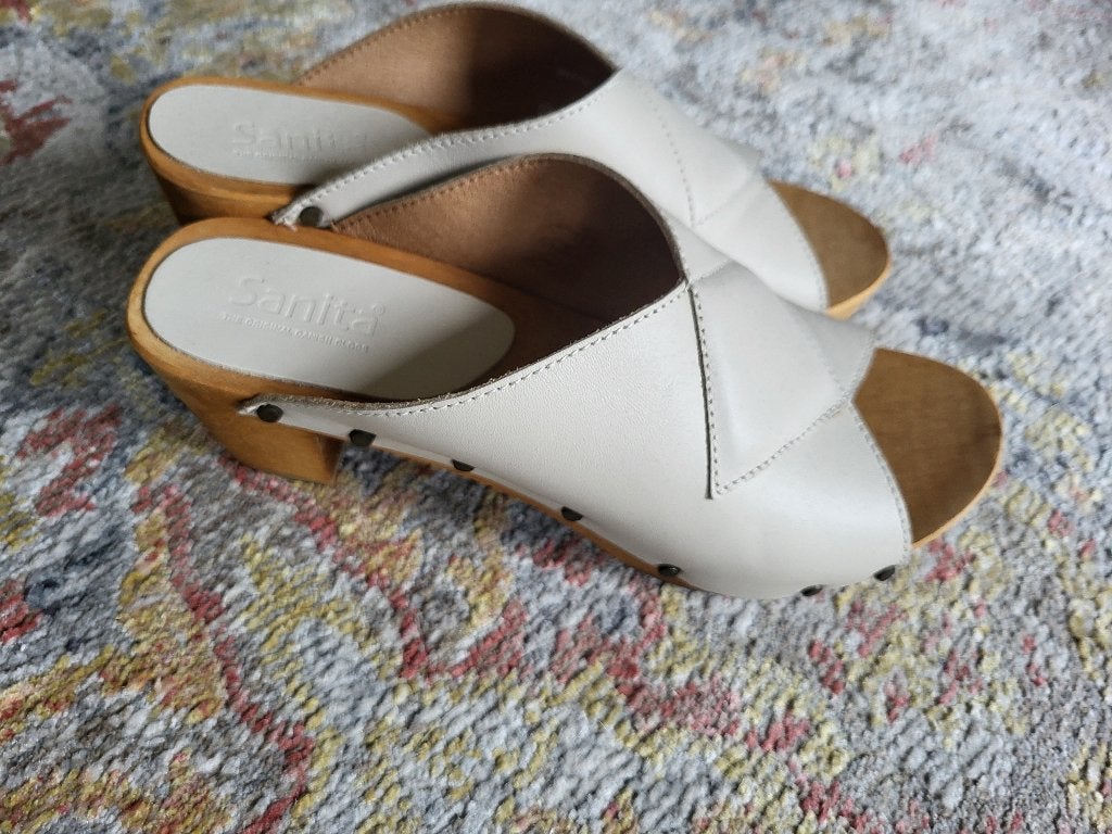 sanita leren nieuwe klompen 39, Kleding | Dames, Schoenen, Ophalen, Zwart, Nieuw, Werkschoenen