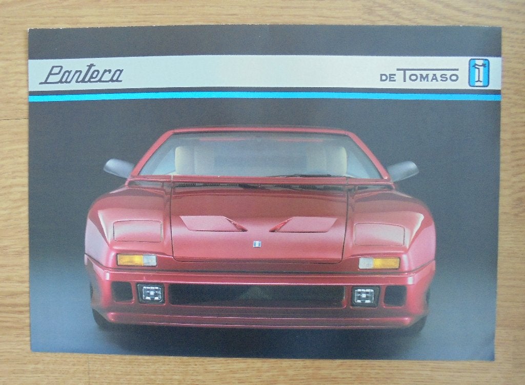DE TOMASO PANTERA 1992  BROCHURE, Ophalen of Verzenden, Overige merken