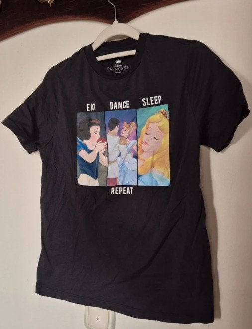 Pull & Bear Disney Princess T-shirt, Zwart, Ophalen of Verzenden, Korte mouw, Gedragen