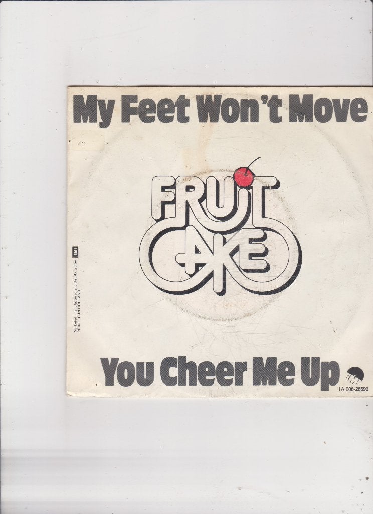 Single Fruitcake - My feet won't move, Cd's en Dvd's, Ophalen of Verzenden, Gebruikt, 7 inch, Pop
