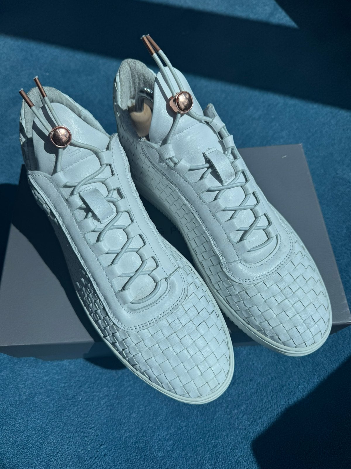 Filling Pieces Low Top Sneaker Vlechtwerk AW16 Wit, Verzenden, Zo goed als nieuw, Wit