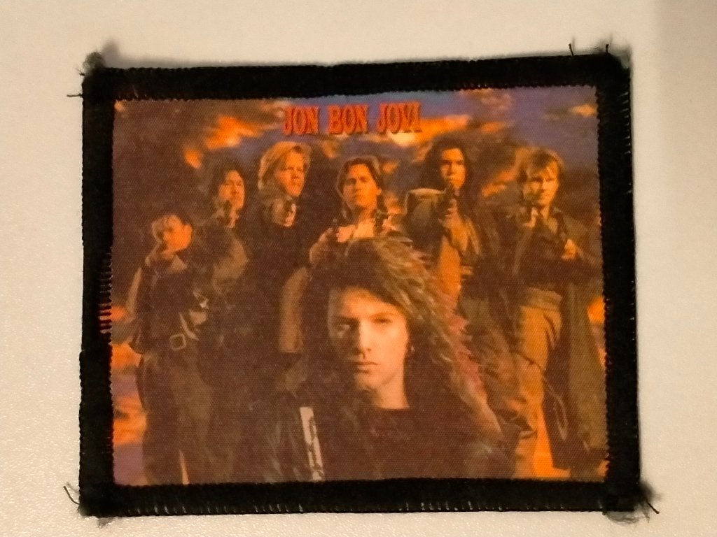 Jon Bon Jovi Blaze of Glory film muziek vintage patch, Ophalen of Verzenden, Nieuw, Kleding