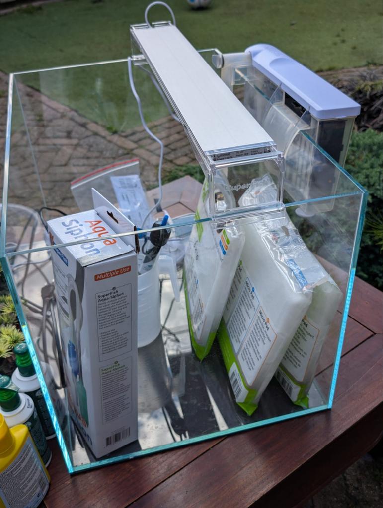 Aquarium superfish scaper 90, Dieren en Toebehoren, Vissen | Aquaria en Toebehoren, Ophalen, Gebruikt, Leeg aquarium, Superfish