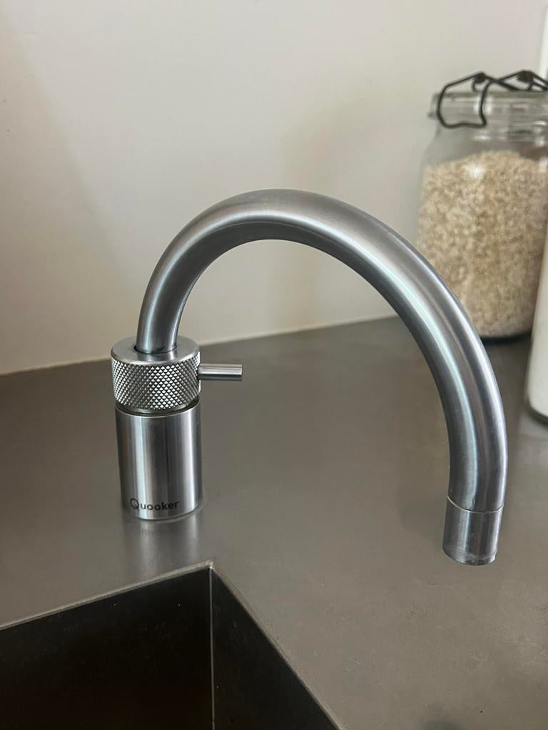 Quooker kraan Nordic Round Steel, Ophalen of Verzenden, Gebruikt