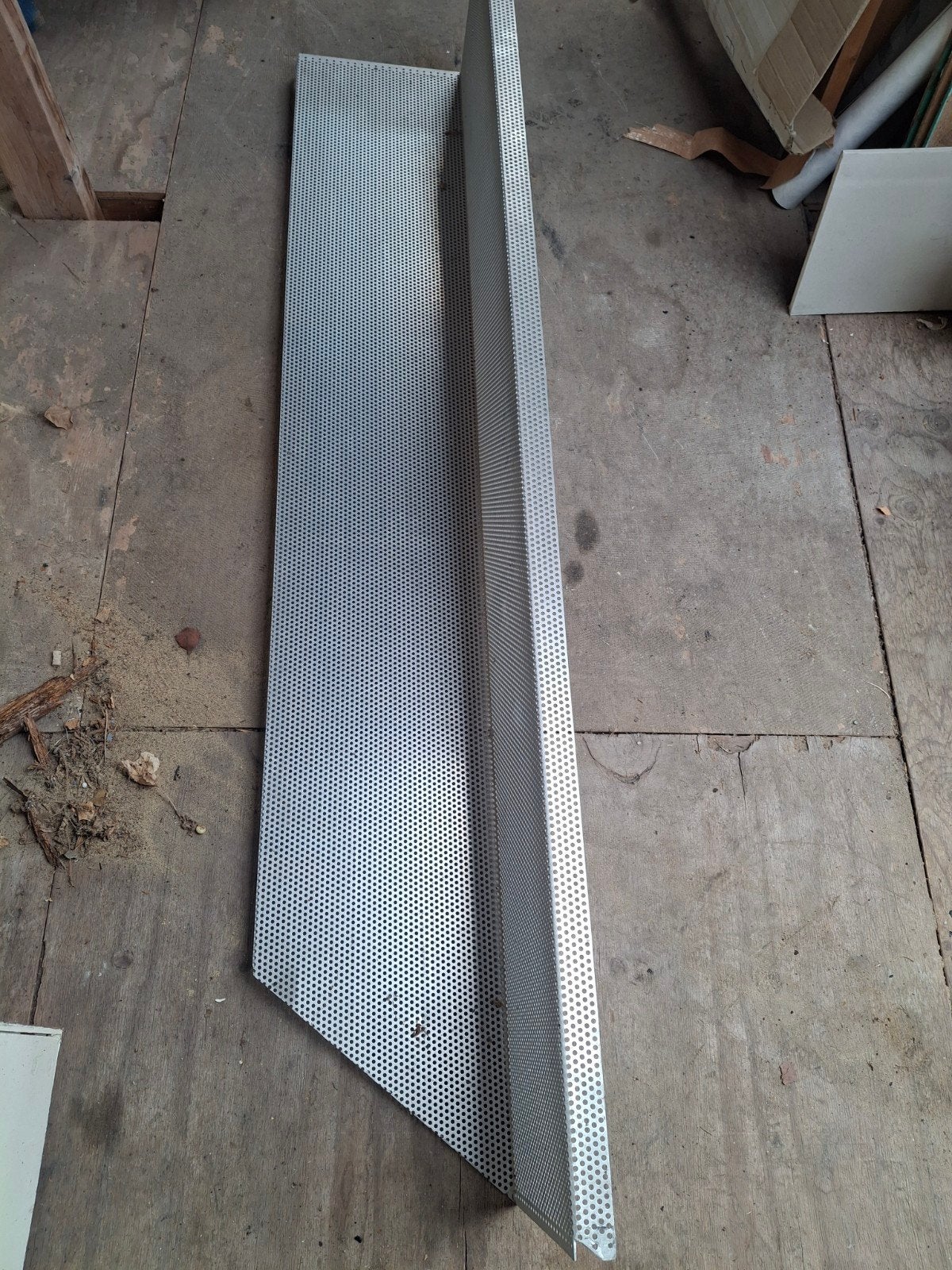 Geperforeerd aluminium plaat - Diverse toepassingen, Ophalen, Gebruikt, Aluminium