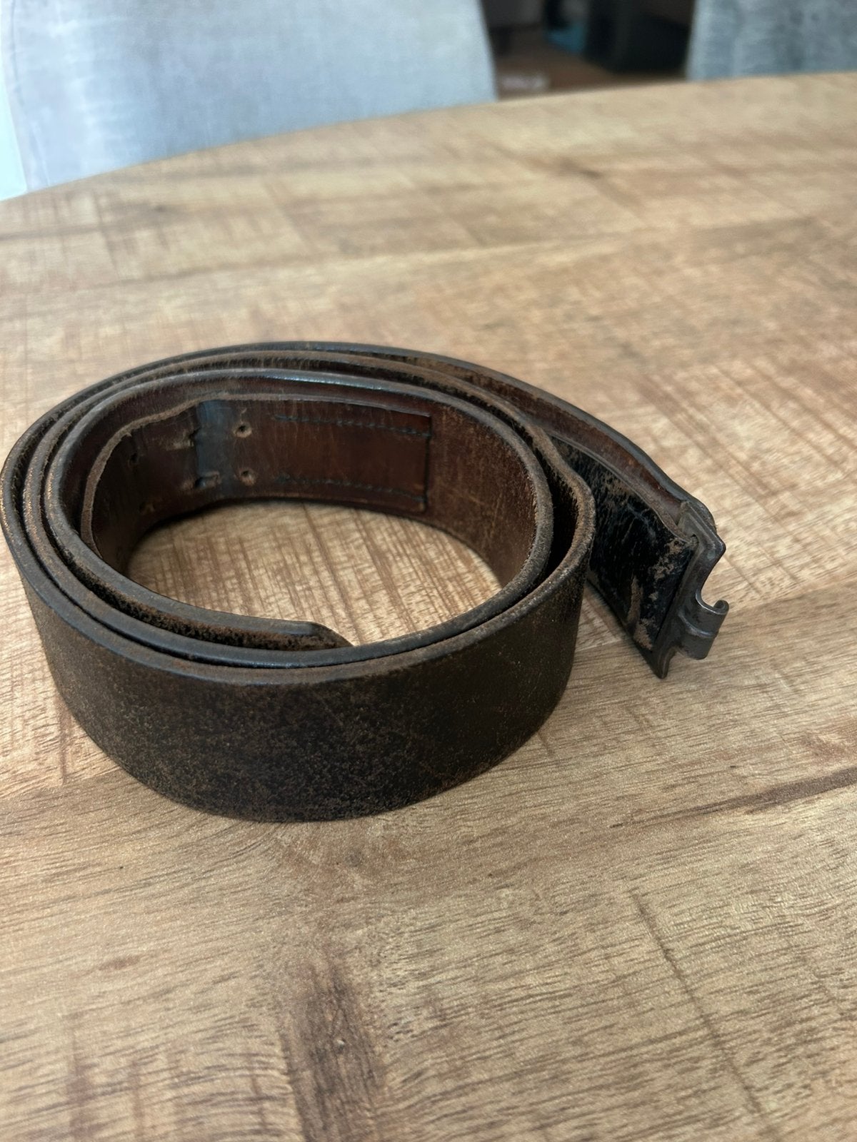 Duitse koppelriem bruin 1941, Ophalen of Verzenden, Duitsland, Kleding of Schoenen