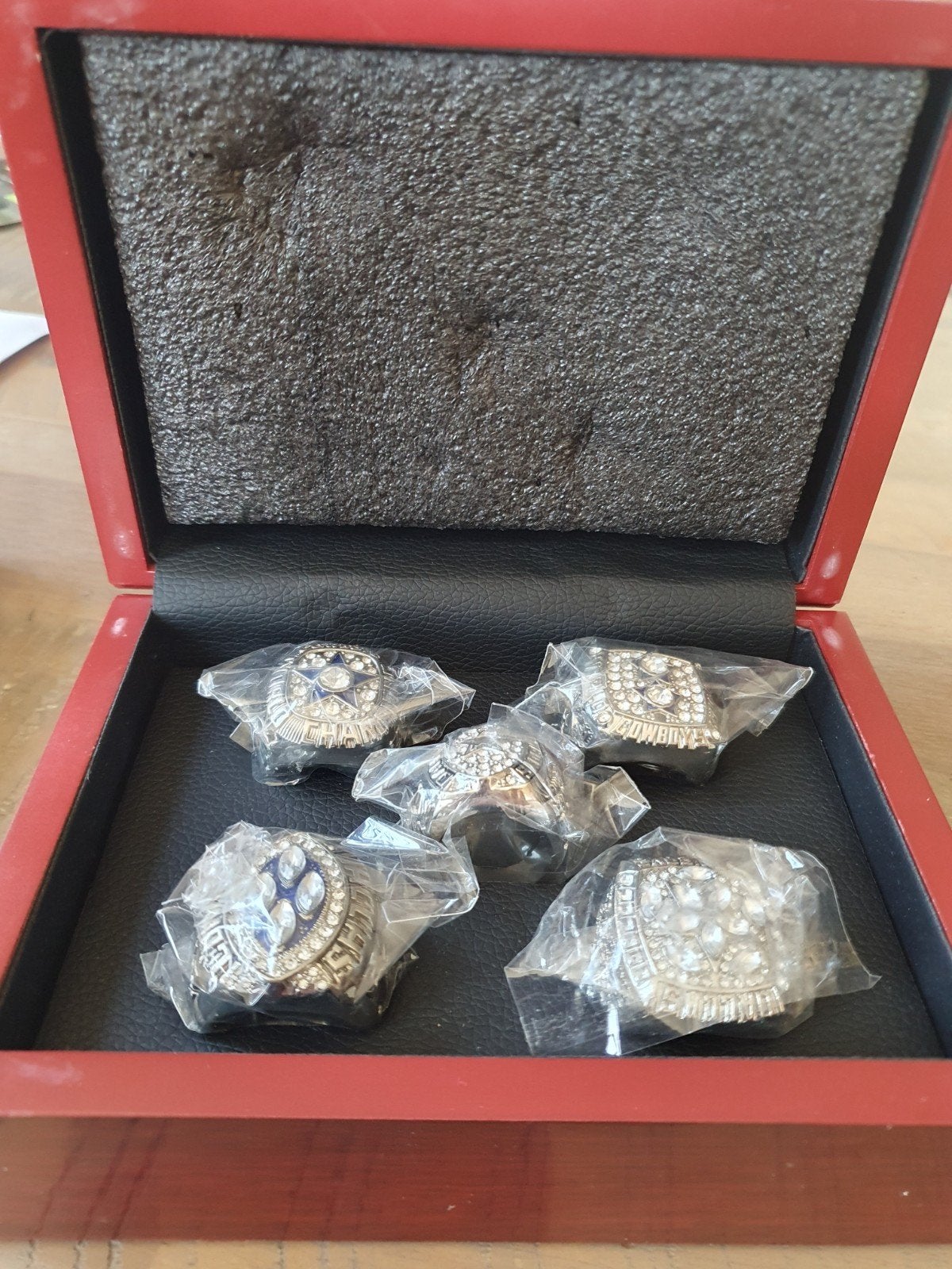 Dallas Cowboys Kampioensringen Set - 5 Replica Ringen, Ophalen of Verzenden