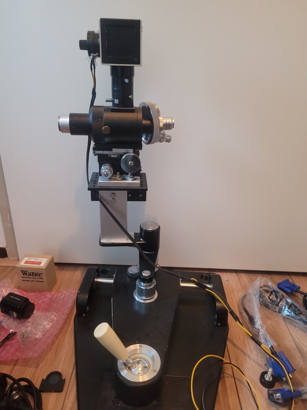 Onderzoeksmicroscoop met Watec 910HX camera, Ophalen of Verzenden