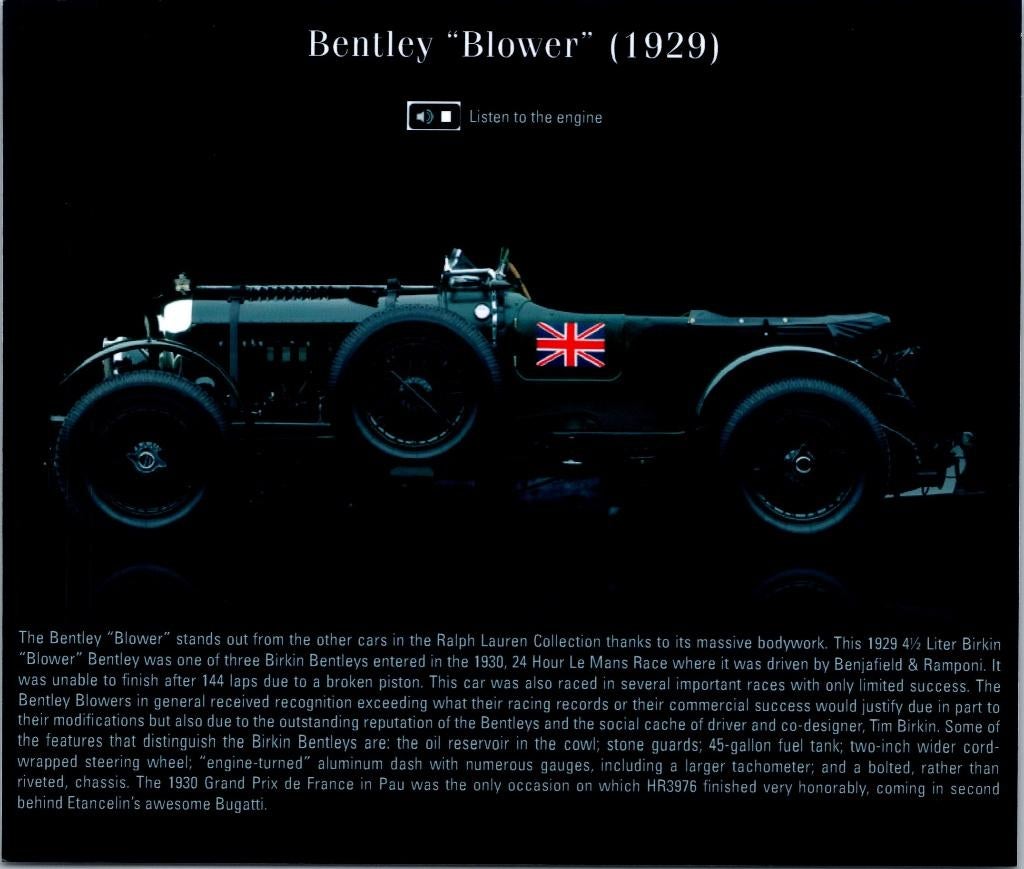 Bentley Blower (1929) fotokaart, Verzenden, Zo goed als nieuw, Auto's