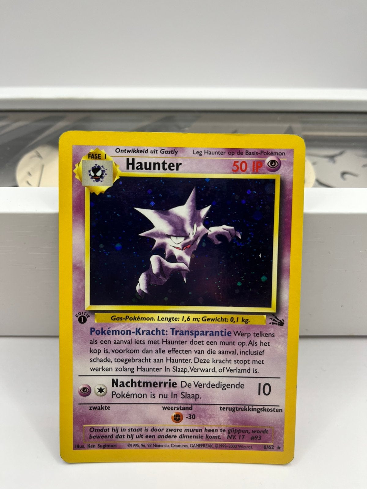 Pokemon Hauntet fossil 1e dutch, Hobby en Vrije tijd, Verzamelkaartspellen | Pokémon, Ophalen of Verzenden, Zo goed als nieuw