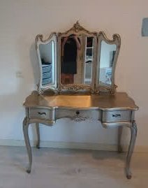 Loods 5 barok kaptafel spiegel, Ophalen, 50 tot 100 cm, Zo goed als nieuw, Minder dan 100 cm