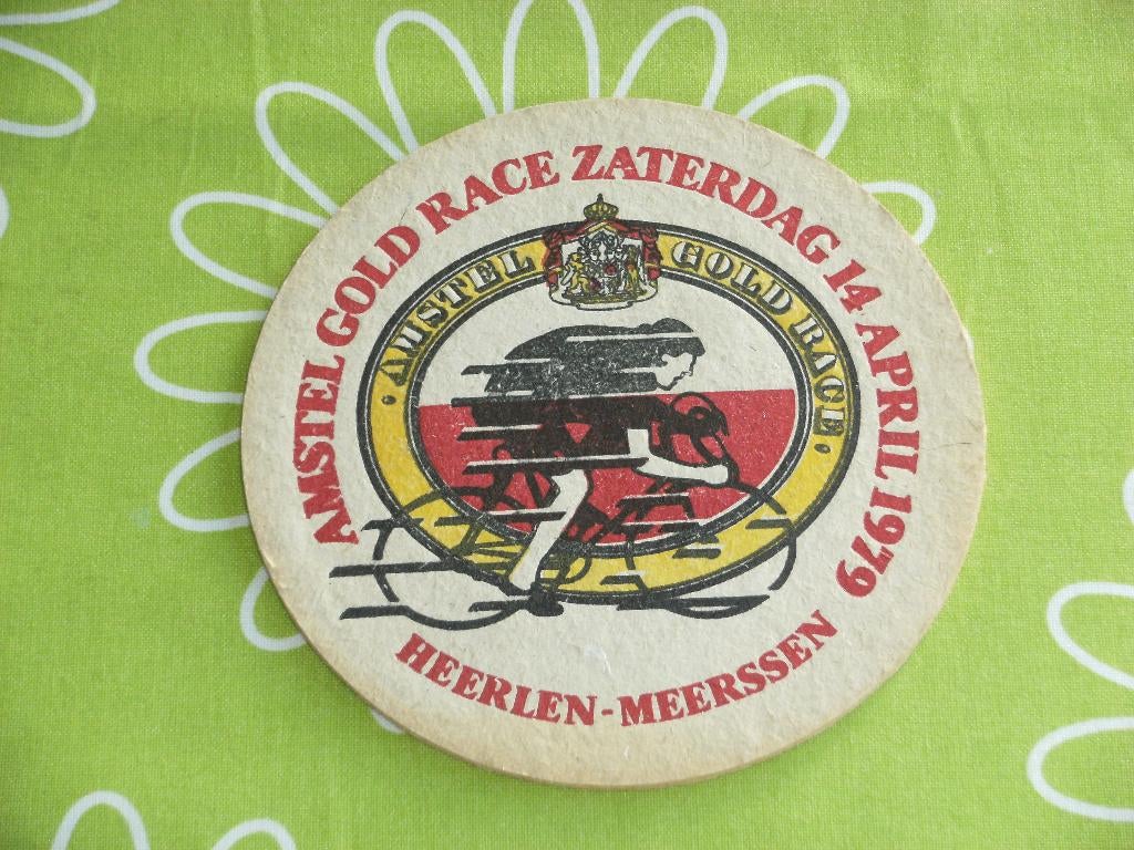 Amstel Gold race bierviltje 1979, Ophalen of Verzenden, Gebruikt