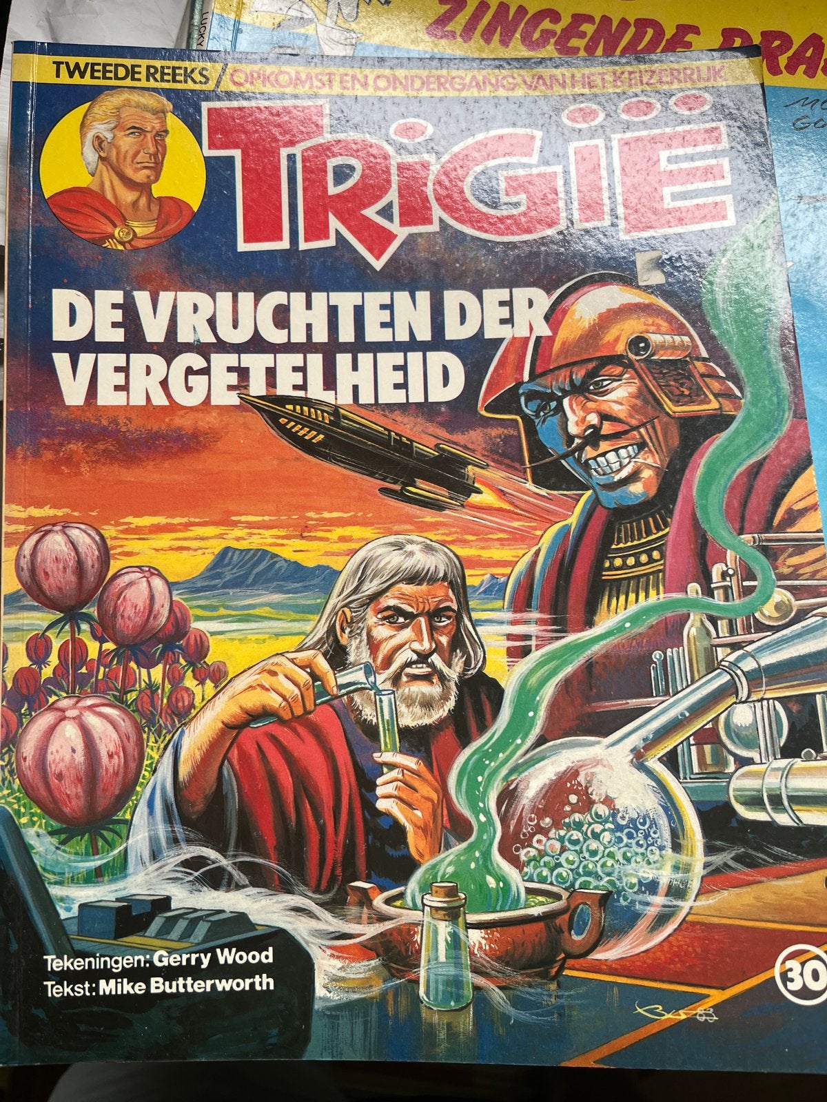Trigie: De Vruchten der Vergetelheid - Tweede Reeks, Eén stripboek, Ophalen of Verzenden, Gelezen