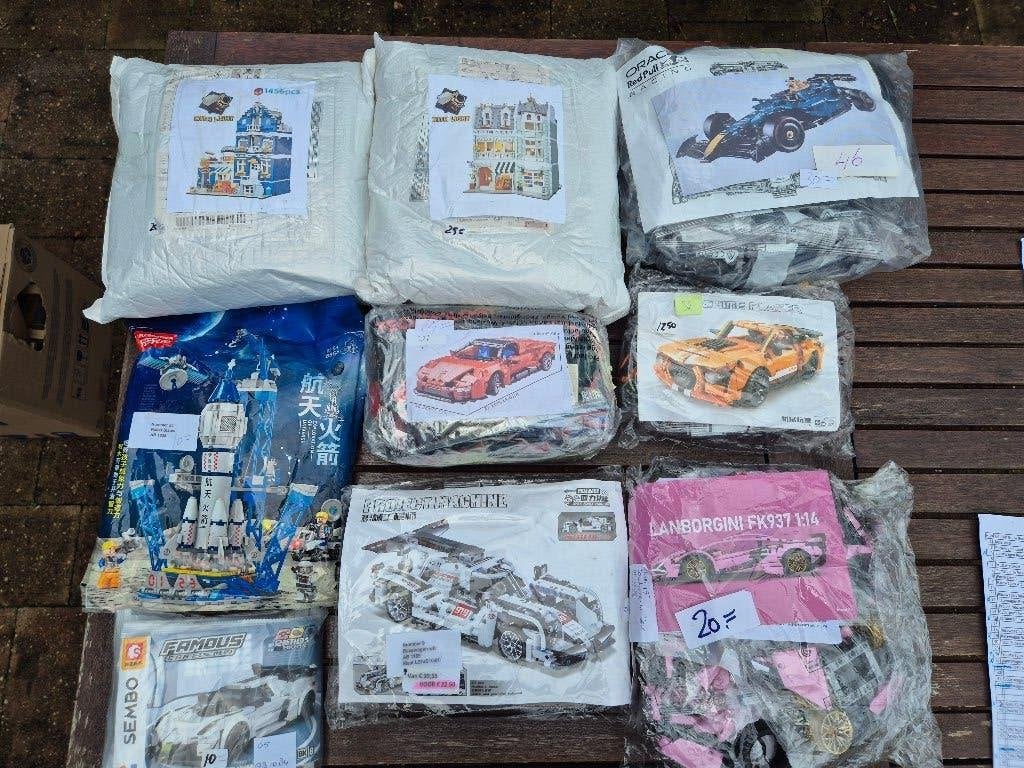 bouwstenen totaal 9 pakketten kist 2, Ophalen of Verzenden, Nieuw, Overige merken