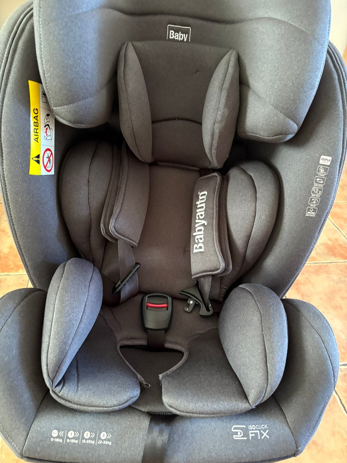 Babyauto kinderstoel., Kinderen en Baby's, Autostoeltjes, Autogordel of Isofix, 15 t/m 36 kg, Nieuw, Slaapstand