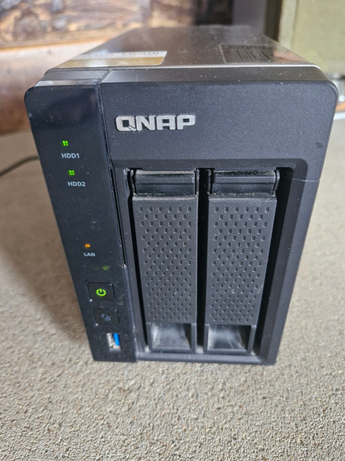 QNAP TS-253A NAS met 2x 2TB HDD's, Computers en Software, NAS, Ophalen of Verzenden, Zo goed als nieuw