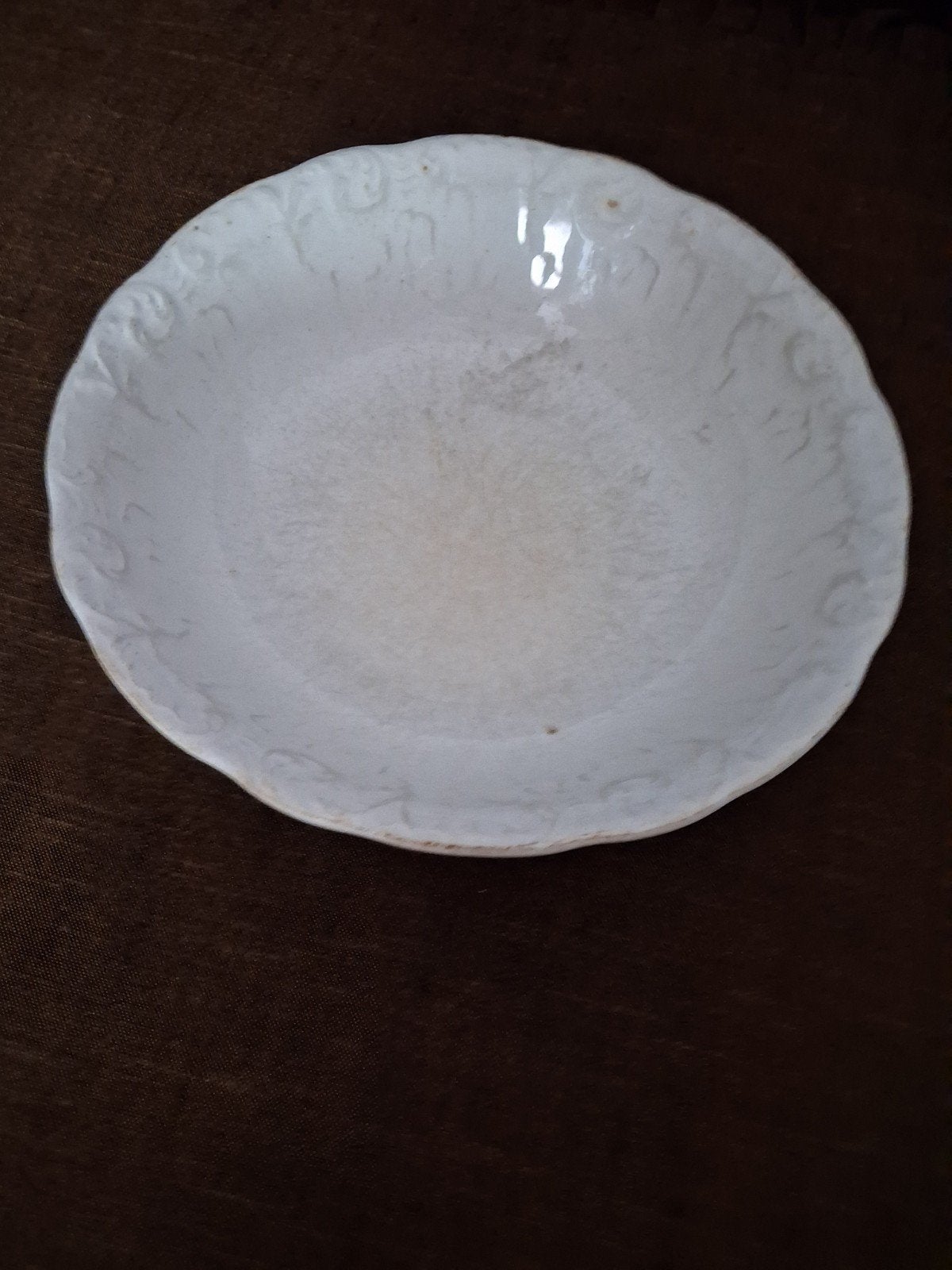 antieke schaal , Regout aardewerk, Ophalen of Verzenden