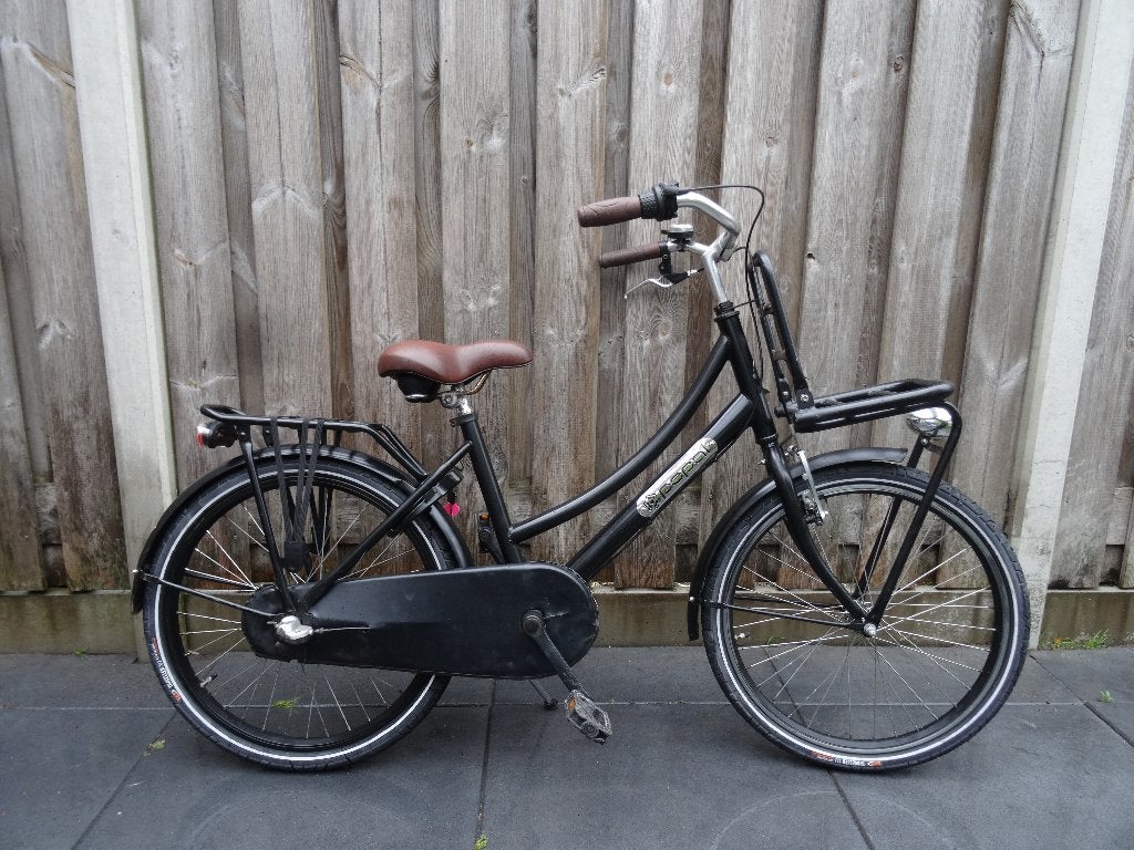 Popal Meisjesfiets – 22 inch – 3 Versnellingen – Zwart, Ophalen, Terugtraprem, 22 inch, Versnellingen