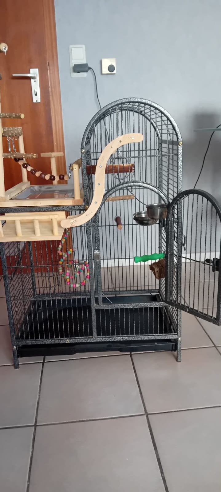 Medium Bird cage, Ophalen, Zo goed als nieuw, Metaal, Vogelkooi