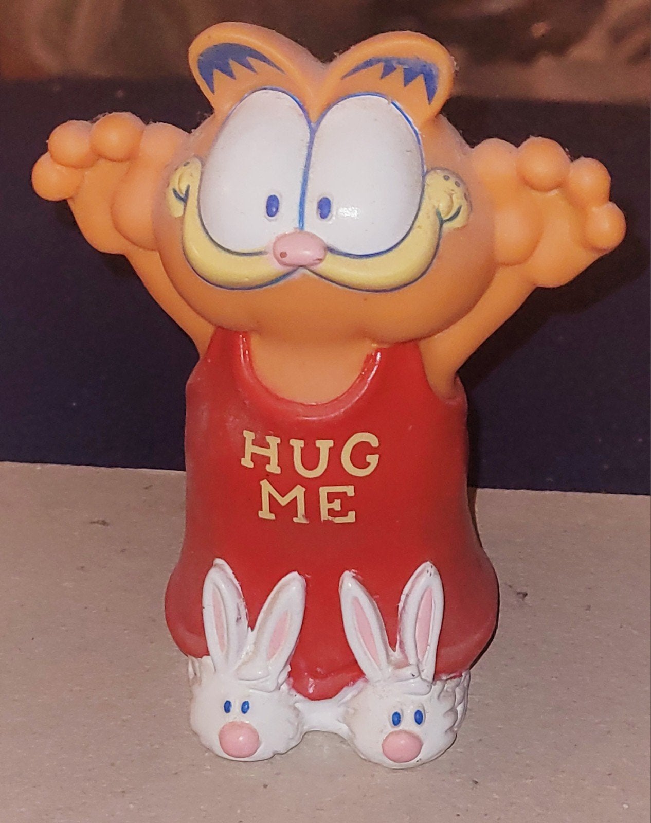 Twee gave pieppoppen Garfield 'Hug me' en met hartje, Verzenden, Garfield, Zo goed als nieuw, Overige typen